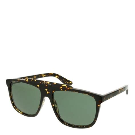 gucci gg1039s 002 58 sunglass man acetate havana havana green sunglasses fashionette
