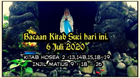 Injil hari ini, yesuslah jawaban. Bacaan Kitab Suci hari ini Senin, 6 Juli 2020 l Maria Goretti l #lenterabapa - YouTube