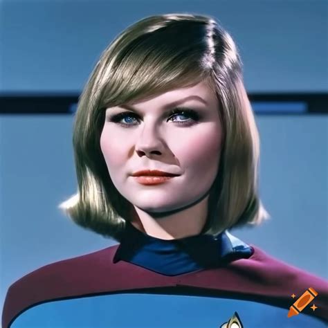 Kirsten Dunst In Classic Star Trek Uniform