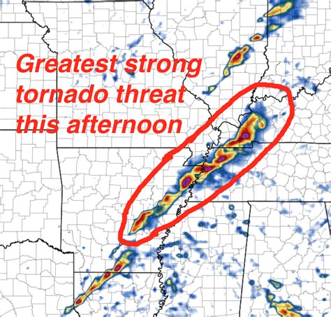 Significant Severe Weather Tornadoes Possible Today From Dixie Alley
