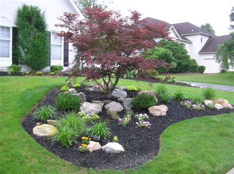 Front Yard Landscaping With Large Rocks