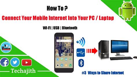 3 Ways To Connect Mobile Internet To Pc How To Connect Mobile