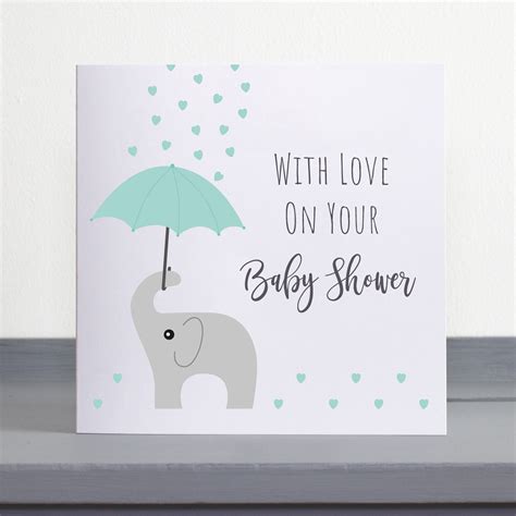 Cute Baby Shower Card Etsy Uk