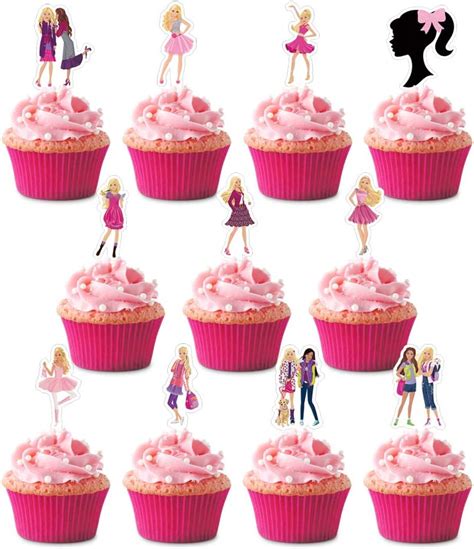 24 Decopac Barbie Be The Future Cake Topper Cupcake Rings