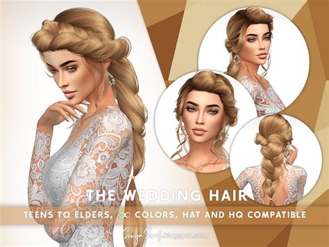 The Wedding Hair At Sonya Sims Sims 4 Updates
