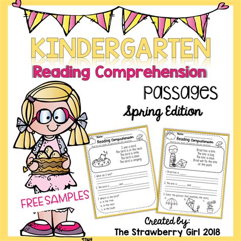 Free Kindergarten Reading Comprehension Passages Spring Reading