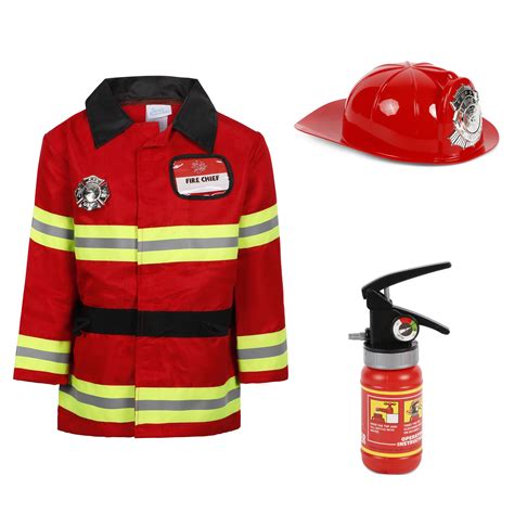 Great Pretenders Firefighter Costume Set In Red — Bambinifashioncom