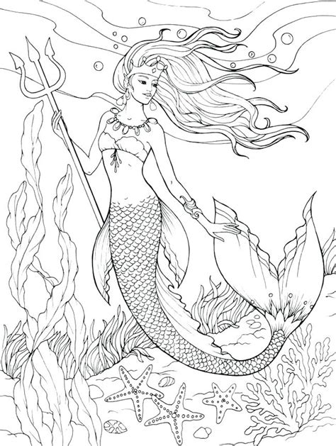 This coloring page affords you a fun opportunity to teach your child about some elements of the sea. Cute Mermaid Coloring Pages at GetColorings.com | Free ...