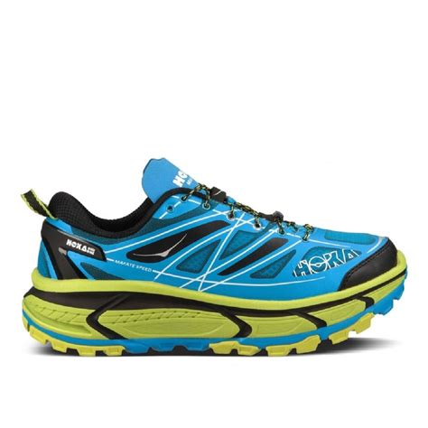 They reduce the pounding on the soles of your feet, but they are not without their downsides. The Hoka Mafate Speed in Cyan and Black for Men at ...