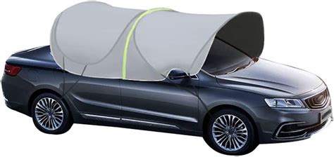 Amazon Com Chhmaelove Car Top Covermedium For Saloons Hatchbacks Waterproof Resistant Half