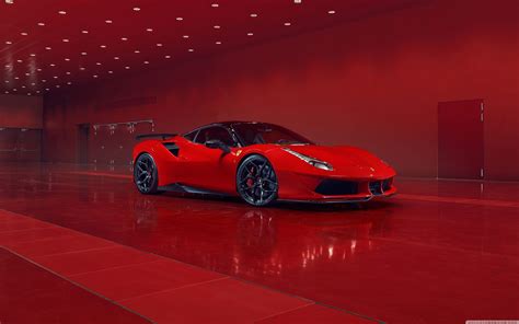 Red Ferrari Car Hd Wallpaper 4k