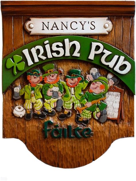 Piazza Pisano Art By Al Pisano Irish Pub Personalized Sign