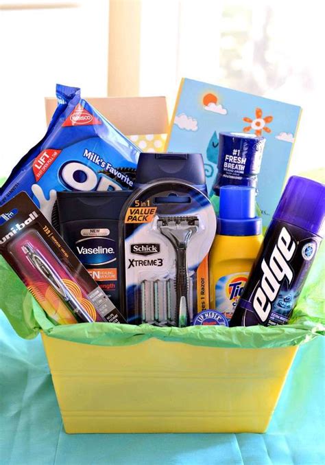 11 Must Have Items For A Guys College Care Package College Ts
