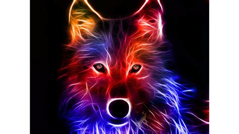 Download Colored Wolf 3d 4k Wallpaper By Njones 4k Wolf Wallpaper