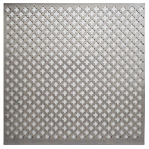 Silver Colored Metal Sheet 12inx12in Cloverleaf Overstock 9194793