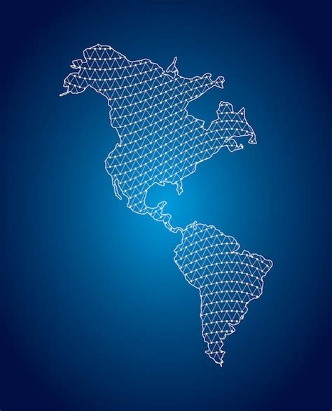 Mapa Da Am Rica Latina Vetor Premium