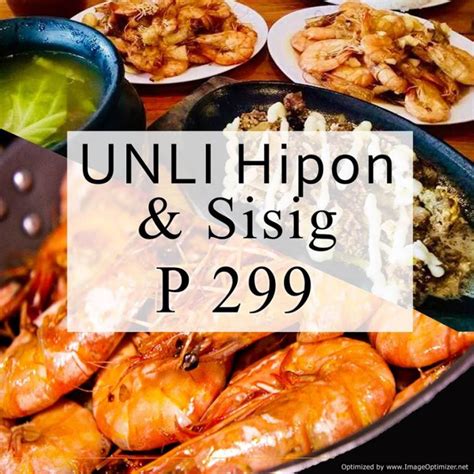 UNLI Hipon And Sisig For Only Php299 At Bulalord Manila PROUD KURIPOT