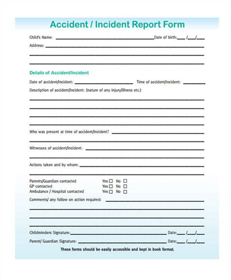 Printable Incident Reports Printable Word Searches