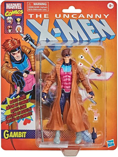 Marvel Legends 6 Retro Collection Gambit Figure Exclusive Amazonsg