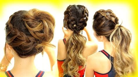 3 Cutest Workout Hairstyles Braid School Hairstyles For Long Medium