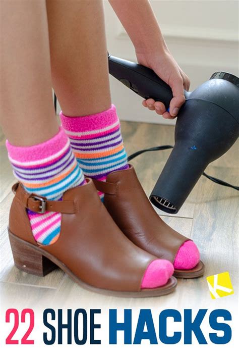 They will not only prop your foot a little higher so that the shoe's toe straps. 22 Life-Changing Shoe Hacks | Shoes too big, How to make ...