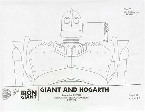 Living Lines Library The Iron Giant Characters Size