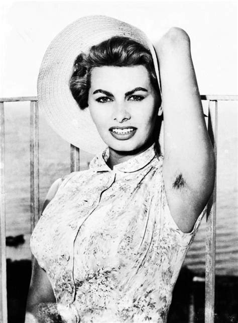 wtf she has hair in the arm pit sophia loren c 1957 sophia loren images sophia loren