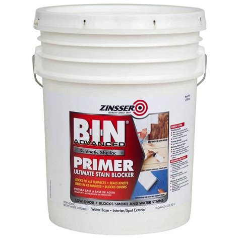 Zinsser B I N Advanced 5 Gal White Synthetic Shellac Interiorspot