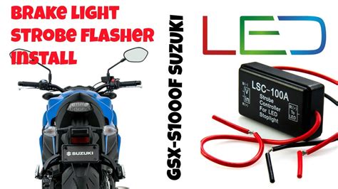 Motorcycle brake light flasher, tail light modulator. Brake Light Strobe Module Install, GSX-S1000/F Brake ...