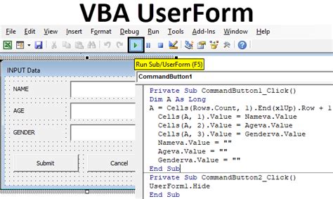 VBA UserForm How To Create UserForm In Excel VBA Microsoft Excel