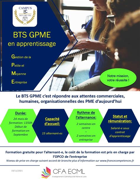 BTS GPME Gestion De La PME En Apprentissage