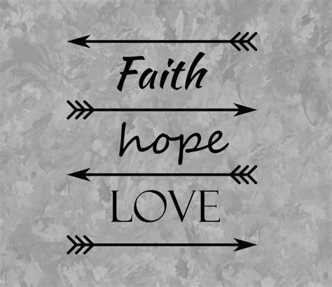 Faith Hope Love Svg Svg Files For Cricut Faith Svg Hope Svg Love