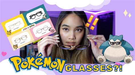 New Pokémon Glasses Pokémon X Jins Eyewear Collab Try On Youtube