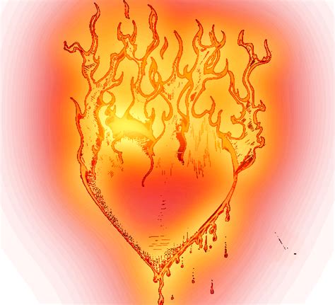 Zoom DiseÑo Y Fotografia Corazones De Fuego Heartsfireflamepng