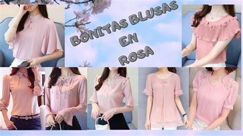 Bonitas Blusas En Color Rosa Palo👠beautiful Blouses In Palo Pink Youtube
