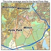 Aerial Photography Map of Milton, MA Massachusetts