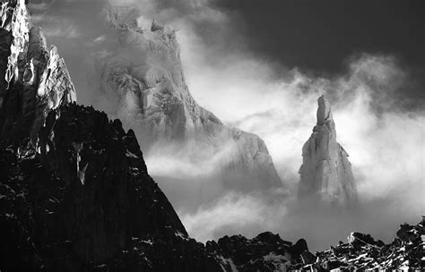 Nature Landscape Mist Mountain Monochrome Snow Alps