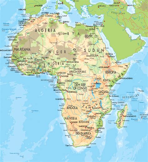 Physical Political Map Of Africa Gifex My Xxx Hot Girl The Best Porn Website