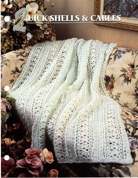 Annies Crochet Quilt And Afghan Club Pattern Leaflet Quick Shells