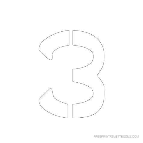 There are so many other options for you to shop for any kind of stencils, including the number 3 stencils. Printable 3 inch Number Stencil 3 | Number stencils, Free ...