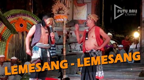 Lawak Petruk Blauk Calonarang Pura Dalem Gede Sayan Ubud Youtube