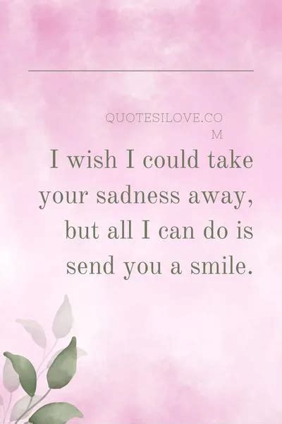 I Wish I Could Take Your Sadness Away Quotes Quotes I Love