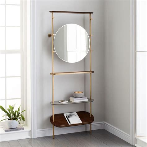 The 20 Best Collection Of Coat Rack Wall Mirrors