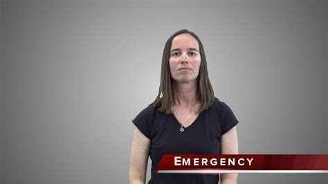 Emergency Safety Terms In Asl Youtube