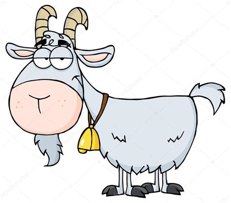 Personaje de dibujos animados de cabra Ilustración de stock de HitToon