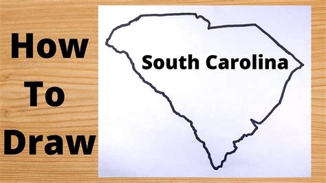 South Carolina State Map Drawing Very Easy Youtube