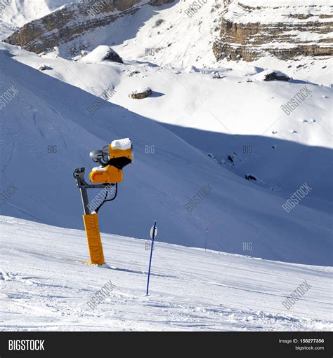 Ski Slope Snowmaking Image And Photo Free Trial Bigstock