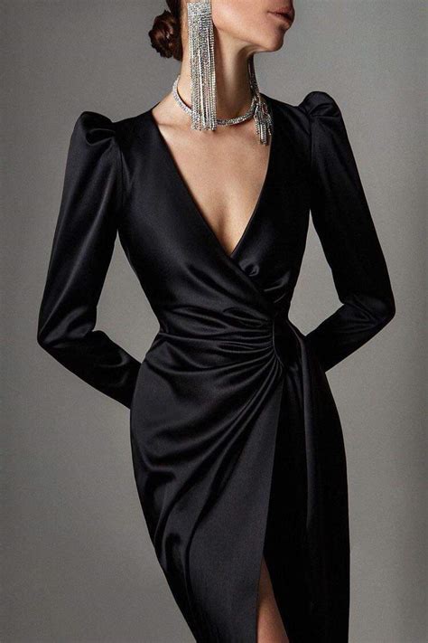Vestidos Modernos Y Elegantes En Color Negro 2 Como Organizar La Casa