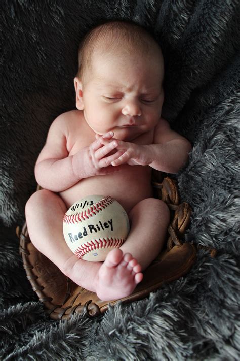 Baseball Newborn Photo Of My Son Reed Newborn Baseball Pictures Baby
