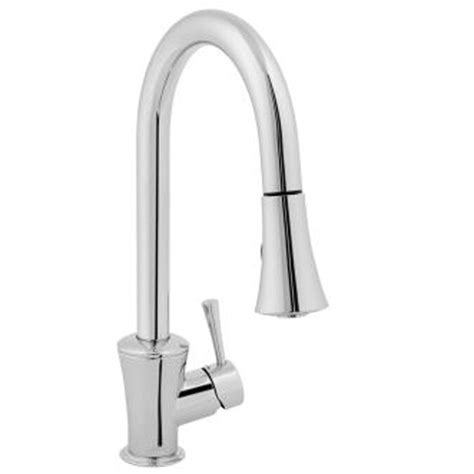 Inspired by the shape of water cascading over a waterfall, jado's glance collection of faucets and accessories makes a modern statement in any bath. JADO Basil Polished Chrome Pull-Down Kitchen Faucet at ...